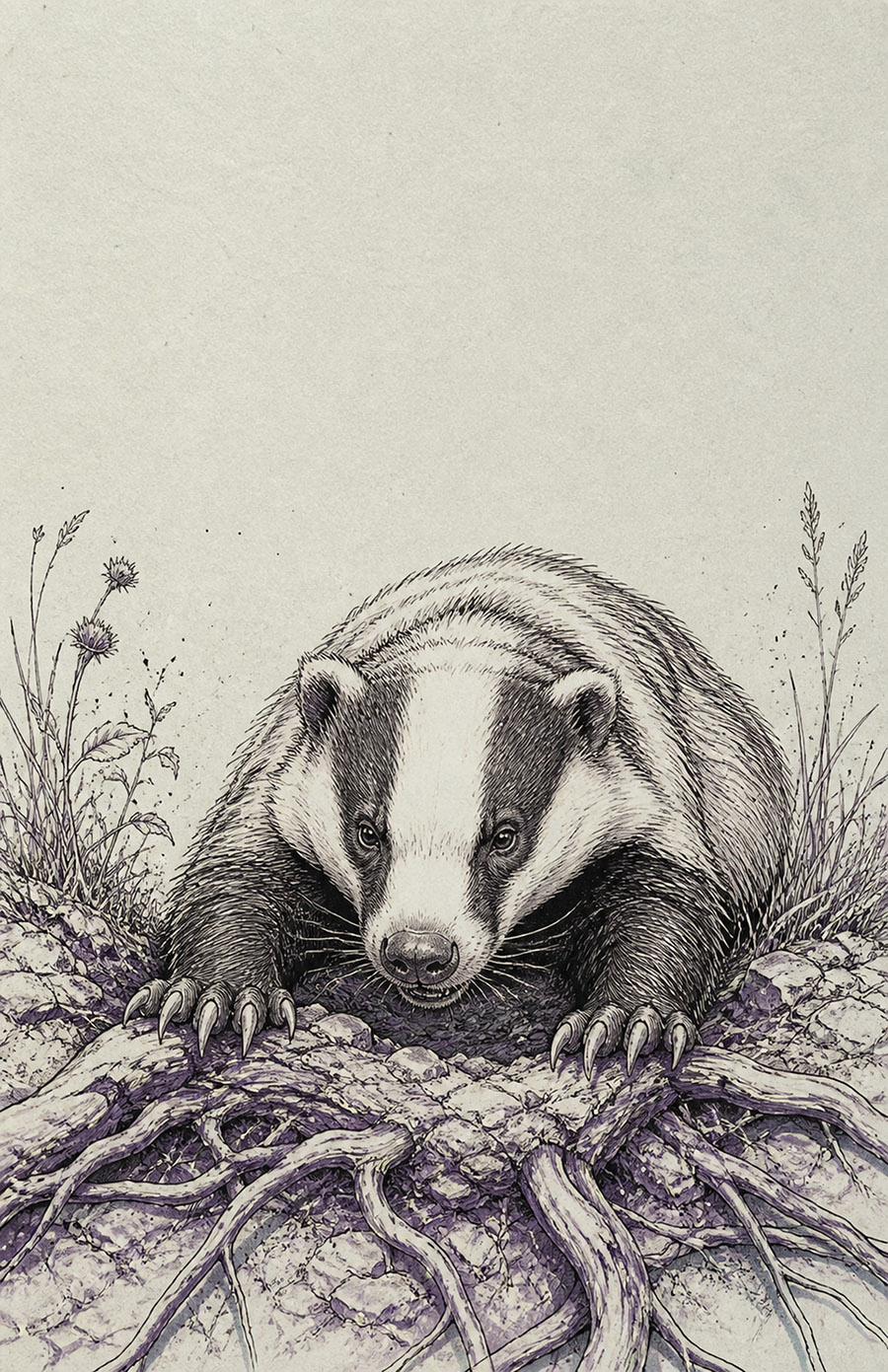 Stylized Badger