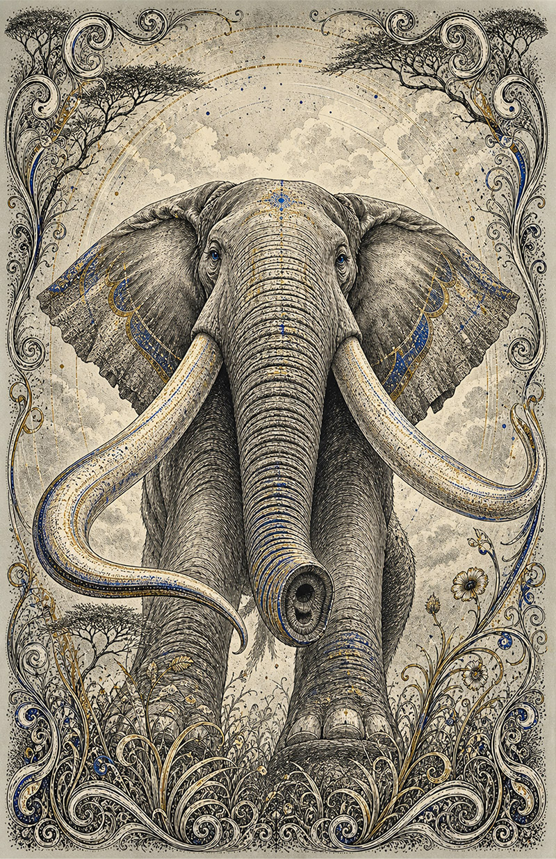 Stylized Elephant