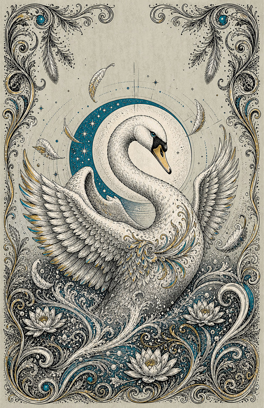 Stylized Swan