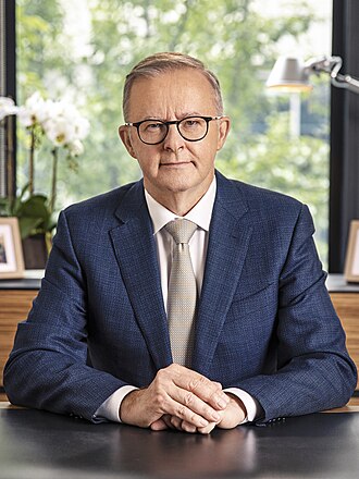 Portrait of Anthony Albanese - Dog personality