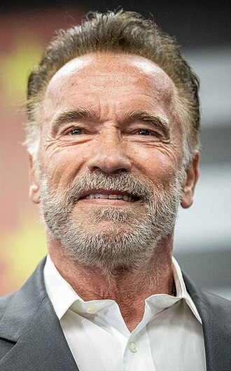 Portrait of Arnold Schwarzenegger - Lion personality