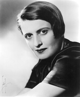 Portrait of Ayn Rand - Eagle personality