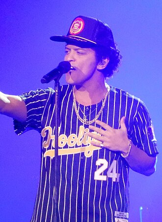 Portrait of Bruno Mars - Peacock personality