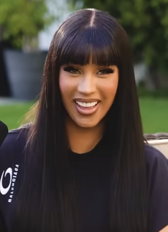 Portrait of Cardi B - Peacock personality
