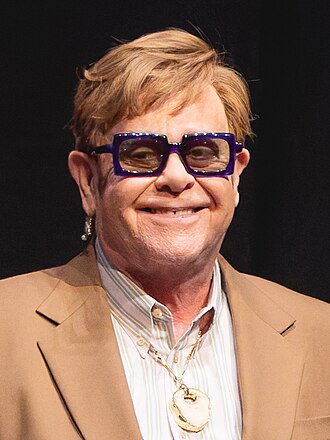 Portrait of Elton John - Peacock personality