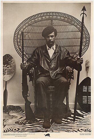 Portrait of Huey P. Newton - Gorilla personality