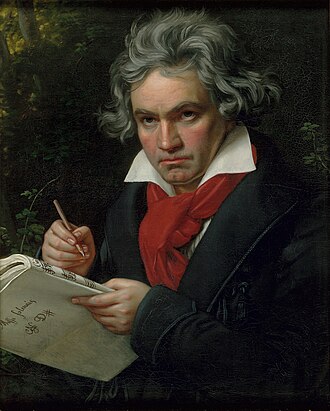 Portrait of Ludwig Van Beethoven - Badger personality