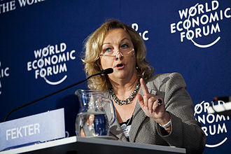 Portrait of Maria Fekter - Badger personality