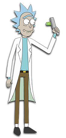 Portrait of Rick Sanchez - Rooster personality