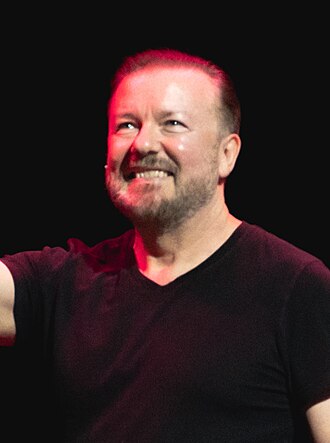 Portrait of Ricky Gervais - Badger personality
