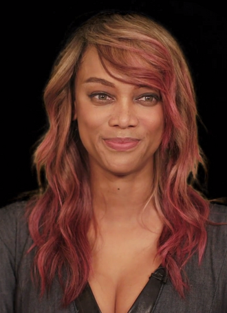 Portrait of Tyra Banks - Peacock personality