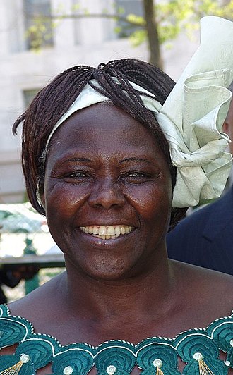 Portrait of Wangari Maathai - Elephant personality